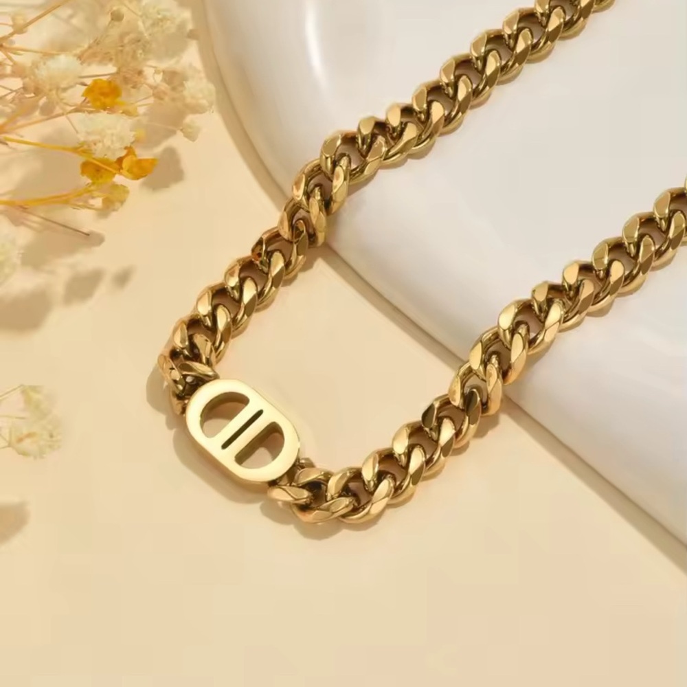 “18K Gold Plated Stainless Steel Necklace